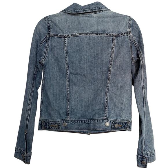 Levi’s Premium XS Trucker Jacket Denim Classic Light Wash normcore Y2K - Picture 3 of 7